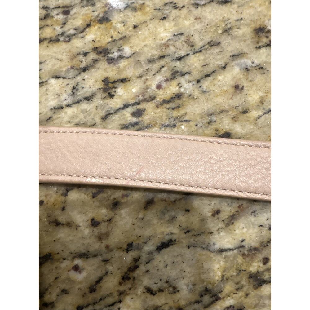 Tory Burch Marion Slouchy Tote Blush Pebbled Leather Chain Shoulder Bag LargeEUC - Picture 16 of 16